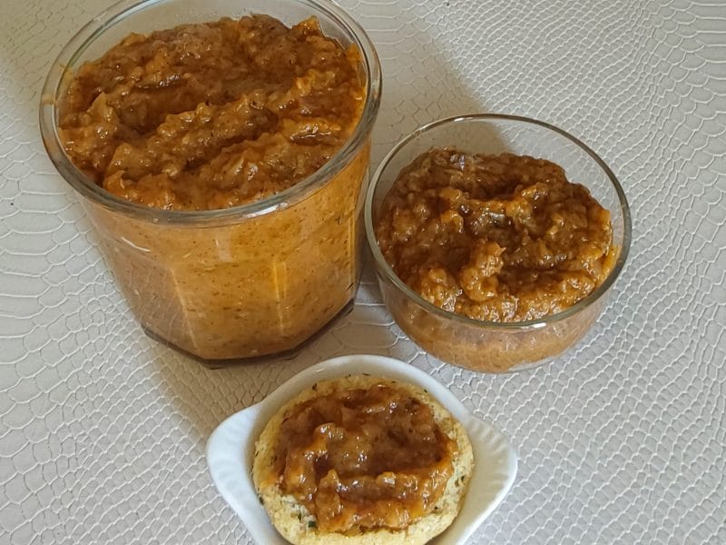 Cliquez pour zoomer ! Tartinade d’aubergines et tomates Thermomix par Erghy