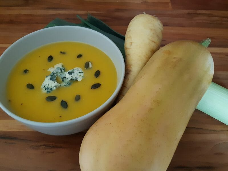 Cliquez pour zoomer ! Velouté de butternut et panais à la fourme d’Ambert Thermomix par Erghy
