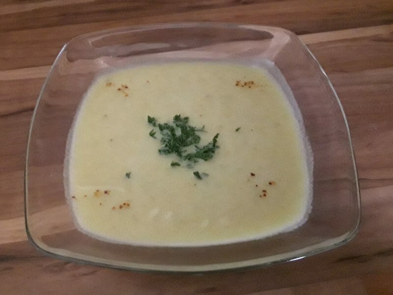 Cliquez pour zoomer ! Velouté parmentier au piment d’espelette Thermomix par Erghy