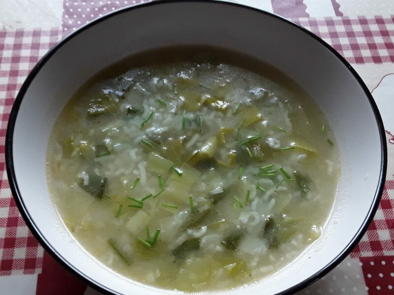 Cliquez pour zoomer ! Soupe de poireaux à la ciboulette Thermomix par Erghy