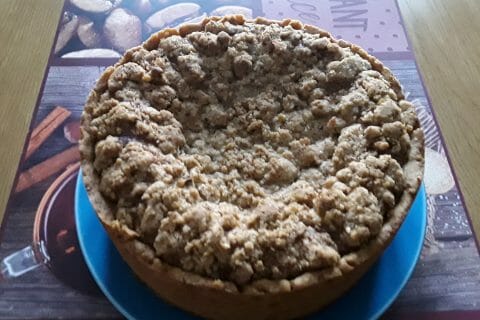 Cliquez pour zoomer ! Tarte aux pommes façon crumble au Thermomix