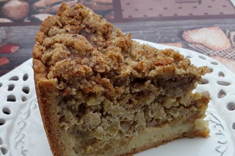 Cliquez pour zoomer ! Tarte aux pommes façon crumble au Thermomix