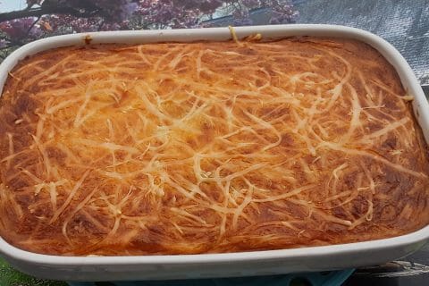 Cliquez pour zoomer ! Clafoutis cancoillotte, poireaux et chorizo au Thermomix