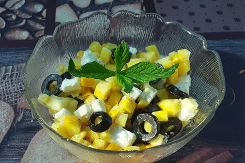 Cliquez pour zoomer ! Salade de courgettes à la feta Thermomix par Erghy