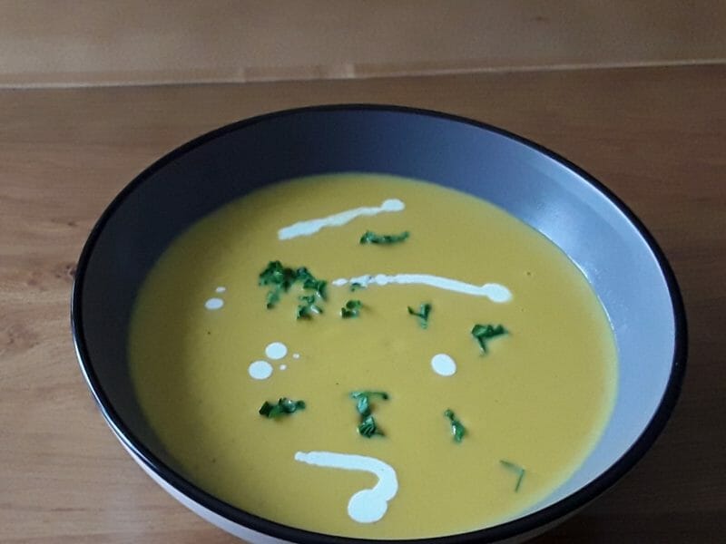 Cliquez pour zoomer ! Potage coco butternut au garam masala Thermomix par Erghy