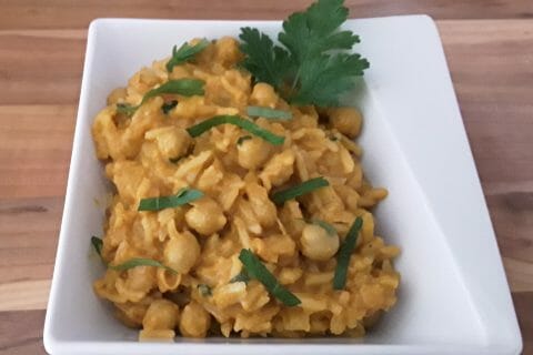 Cliquez pour zoomer ! Curry de pois chiches au lait de coco Thermomix par Erghy