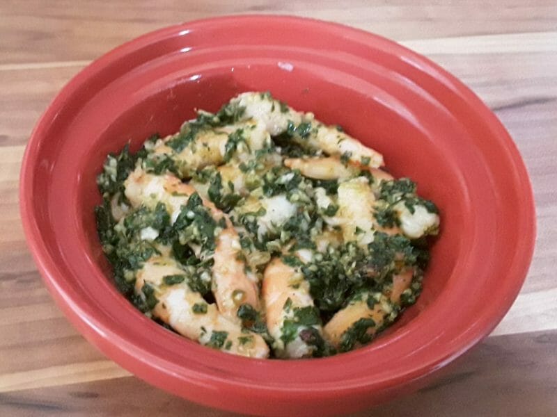 Cliquez pour zoomer ! Crevettes à l’ail Thermomix par Erghy