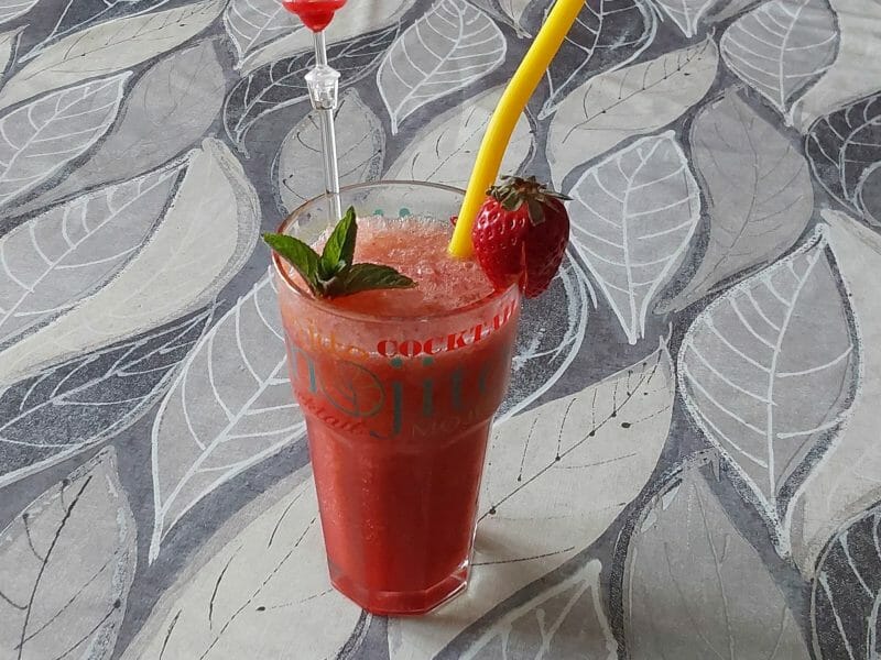 Cliquez pour zoomer ! Mojito fraise Thermomix par Erghy