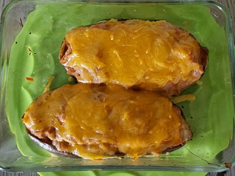 Cliquez pour zoomer ! Aubergines farcies au thon Thermomix par Erghy