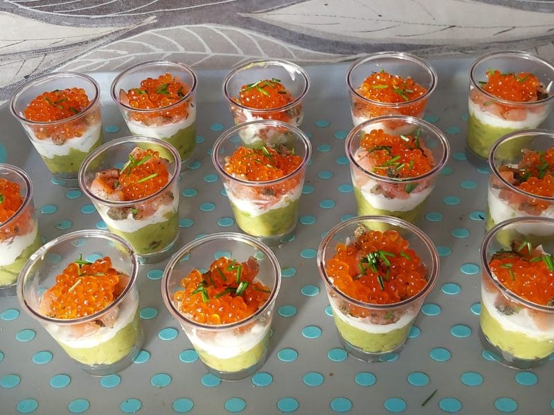 Cliquez pour zoomer ! Verrines saumon avocat Thermomix par Erghy