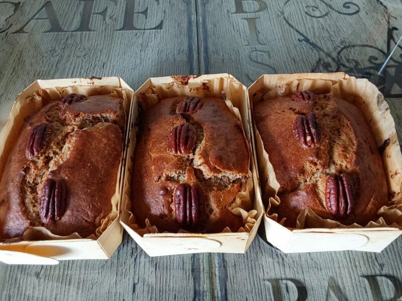 Cliquez pour zoomer ! Banana bread aux noix de pécan Thermomix par Erghy
