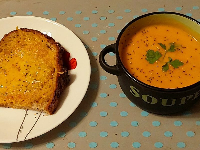 Cliquez pour zoomer ! Soupe de potimarron à l’orange et au gingembre Thermomix par Erghy