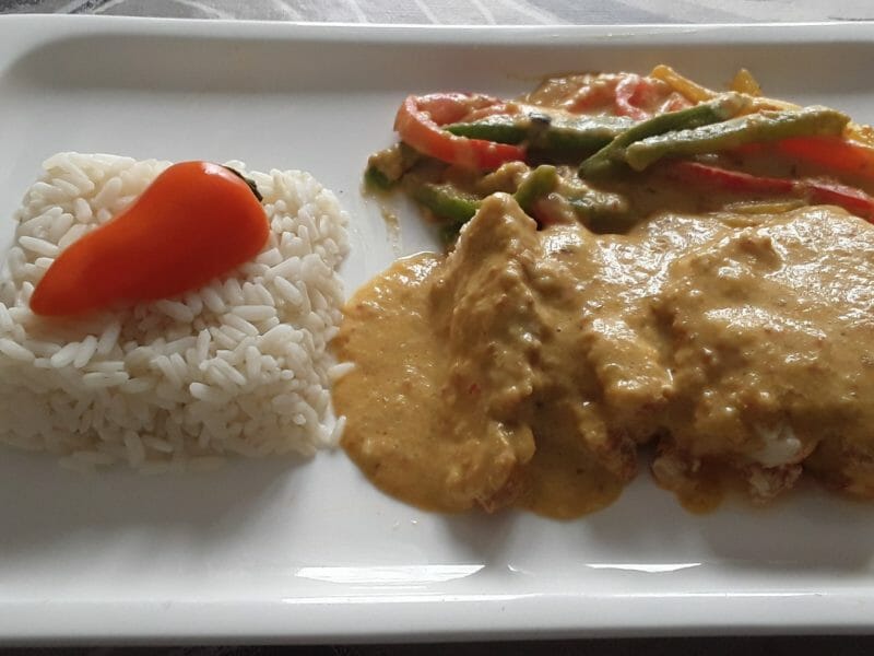 Cliquez pour zoomer ! Poulet à la crème de poivrons Thermomix par Erghy