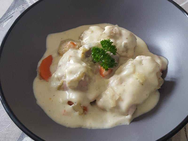 Cliquez pour zoomer ! Blanquette de dinde au bleu d’auvergne Thermomix par Erghy