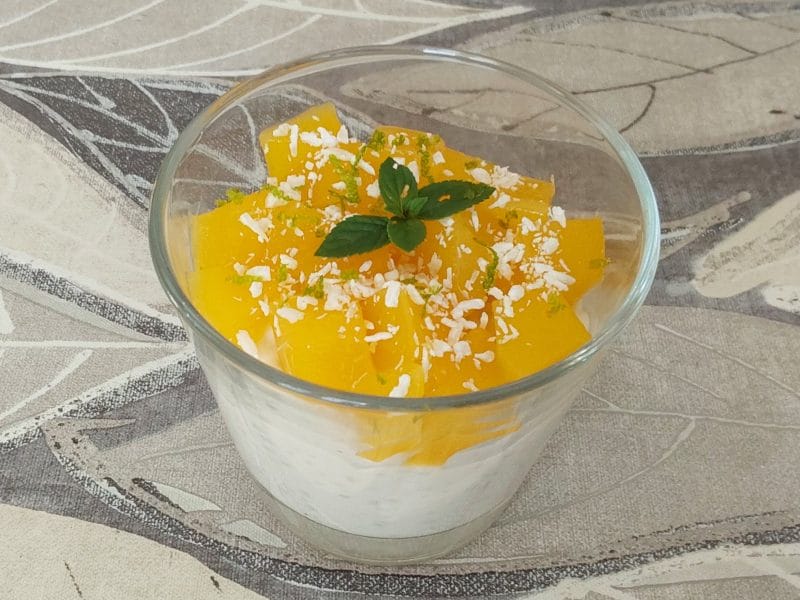 Cliquez pour zoomer ! Riz au lait de coco et mangue Thermomix par Erghy