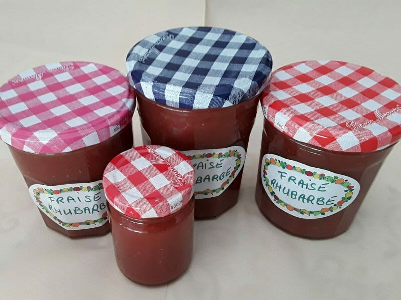 Cliquez pour zoomer ! Confiture fraise rhubarbe Thermomix par Erghy