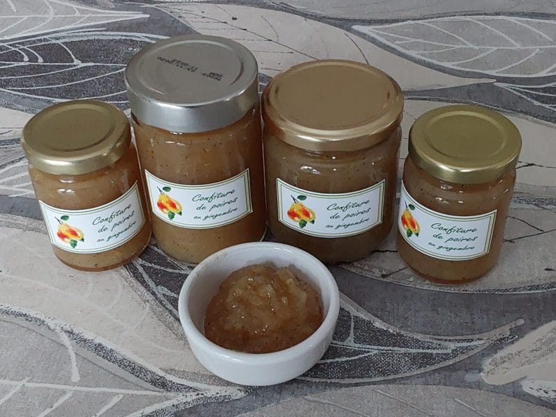 Cliquez pour zoomer ! Confiture de poires au gingembre Thermomix par Erghy