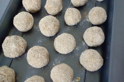 Cliquez pour zoomer ! Boulettes d’aubergines au parmesan Thermomix par Nini57450