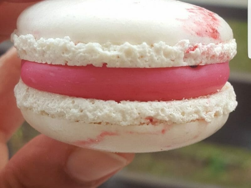 Ganaches coco et fraise tagada pour macarons Thermomix par Amelimran