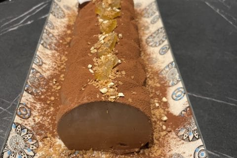Cliquez pour zoomer ! Bûche mousse au chocolat Thermomix par audreyregis69