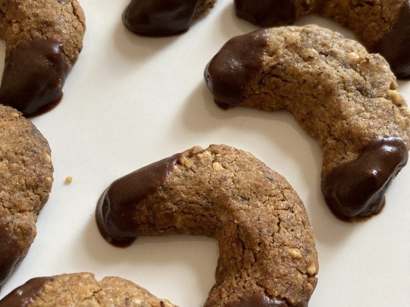 Cliquez pour zoomer ! Croissants noisettes et chocolat Thermomix par delph432