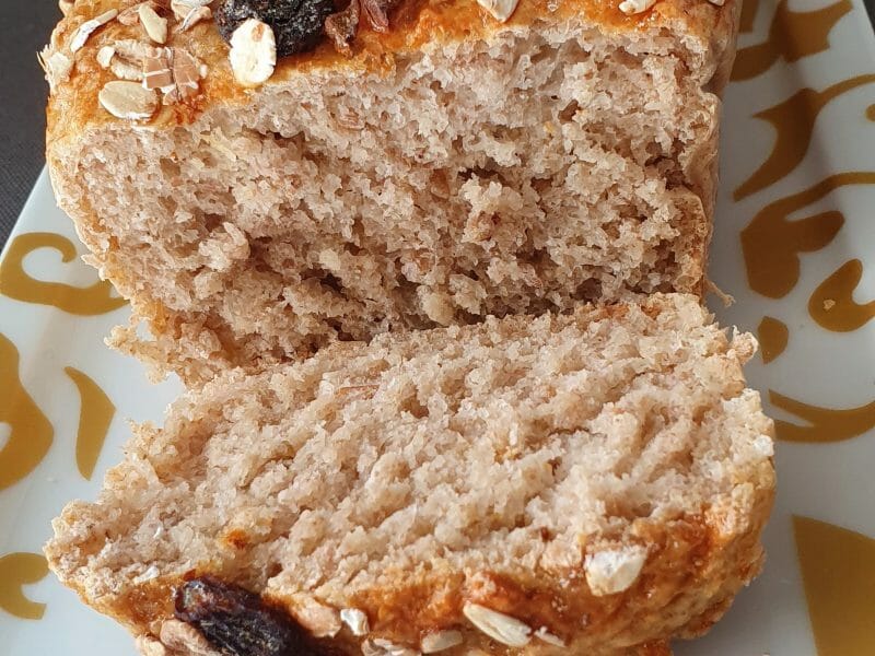 Cliquez pour zoomer ! Pain aux flocons d’avoine et au miel Thermomix par beneclo60
