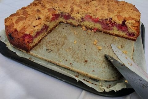 Cliquez pour zoomer ! Crumb cake framboises Thermomix par beneclo60