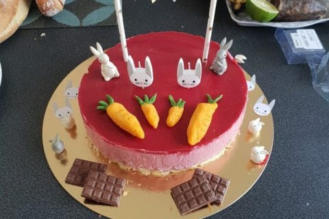 Cliquez pour zoomer ! Bavarois aux framboises Thermomix par Lilichachou