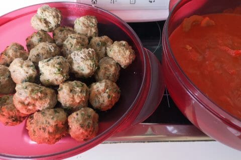 Cliquez pour zoomer ! Boulettes de viandes à la sauce tomate Thermomix par Fanny.mc