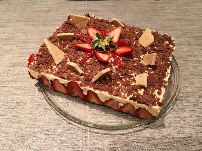 Cliquez pour zoomer ! Fraisier Thermomix par Bobo19