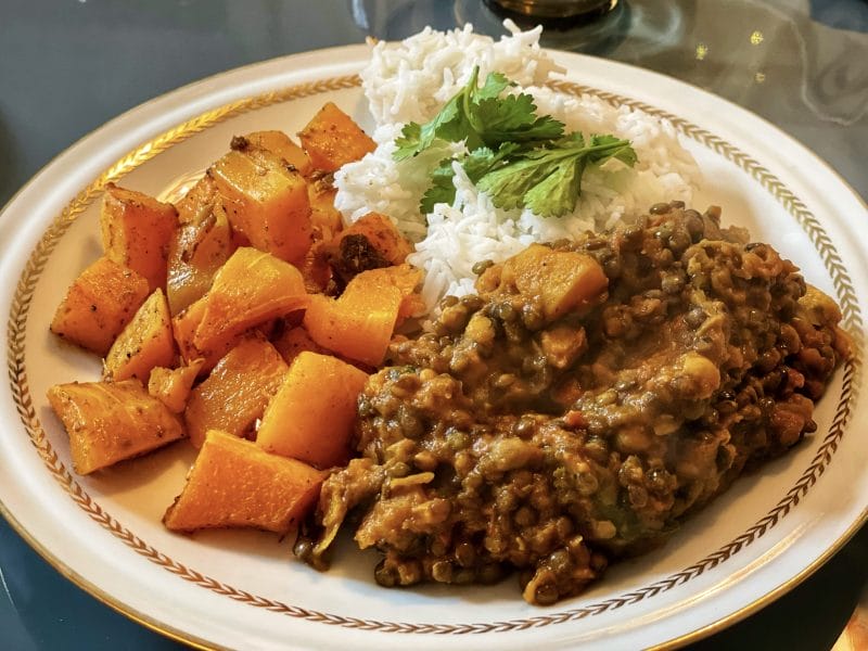 Cliquez pour zoomer ! Curry de butternut, pois chiches et lentilles Thermomix par pierre-yves_11