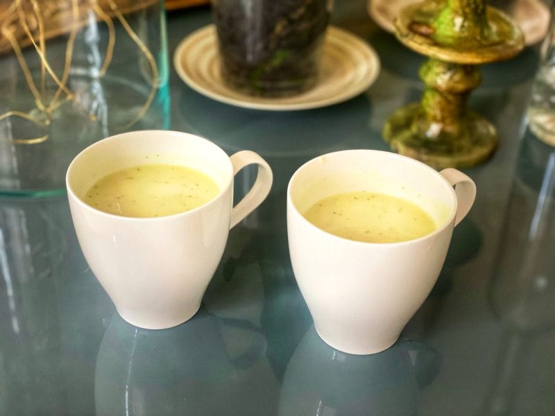 Soupe froide courgette et concombre au Thermomix - Cookomix