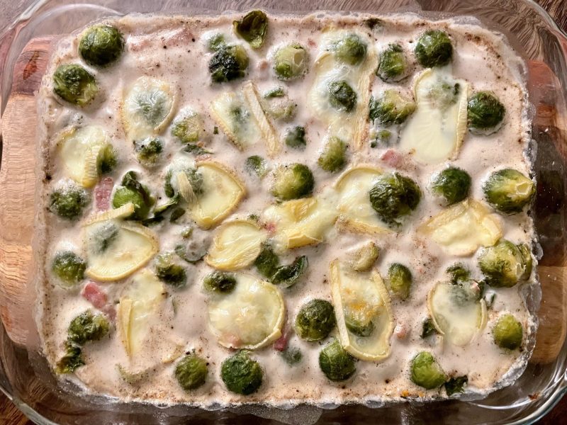 Cliquez pour zoomer ! Gratin de choux de Bruxelles au comté Thermomix par pierre-yves_11