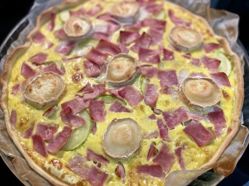 Cliquez pour zoomer ! Tarte courgette, jambon & chèvre Thermomix par pierre-yves_11