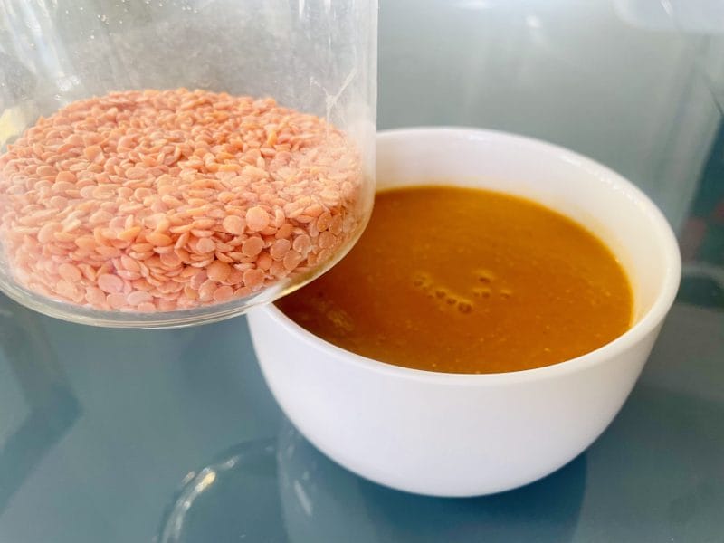Cliquez pour zoomer ! Velouté de lentilles corail Thermomix par pierre-yves_11