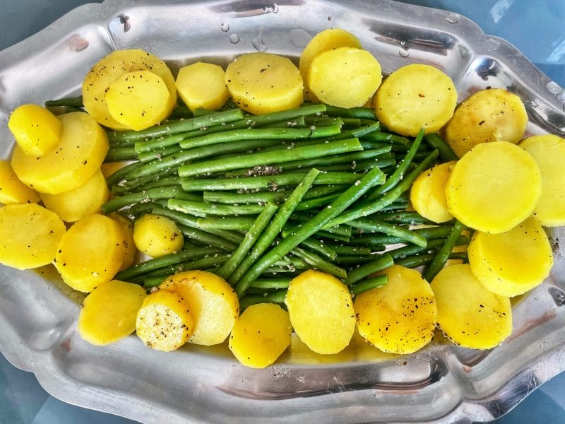 Cliquez pour zoomer ! Pommes de terre et haricots verts à l’ail et au persil Thermomix par pierre-yves_11