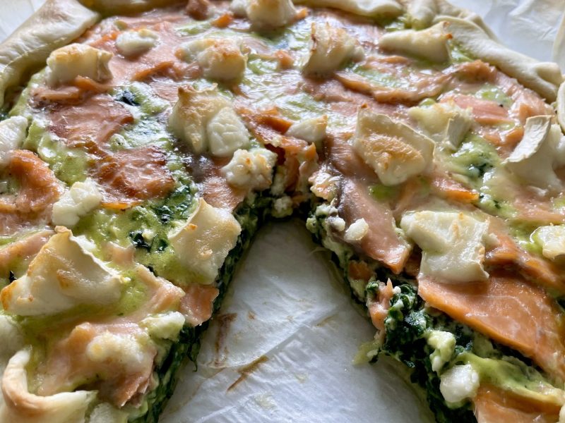 Cliquez pour zoomer ! Tarte épinards, saumon et chèvre Thermomix par pierre-yves_11