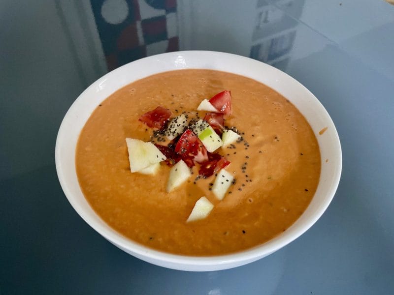 Cliquez pour zoomer ! Gaspacho pomme, tomate et concombre Thermomix par pierre-yves_11