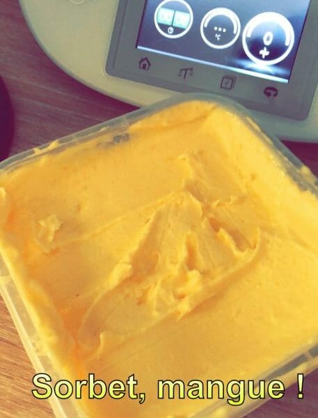 Cliquez pour zoomer ! Sorbet mangue Thermomix par Mannon