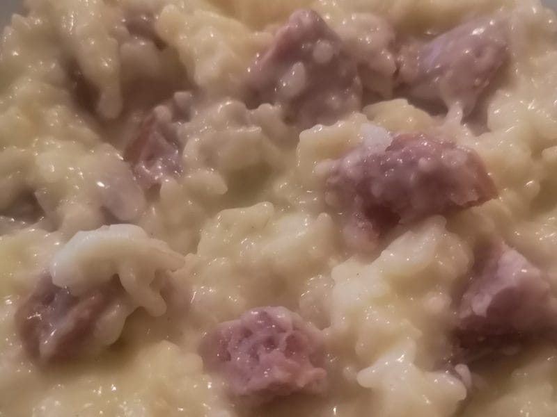 Cliquez pour zoomer ! Risotto à la saucisse fumée et au comté Thermomix par Divine_64