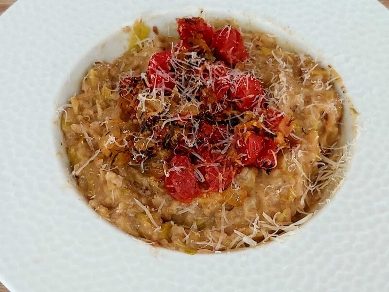 Cliquez pour zoomer ! Risotto poireaux et lardons Thermomix par Lyana