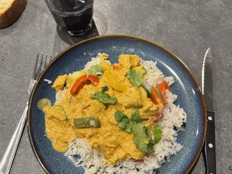 Cliquez pour zoomer ! Dinde massalé coco Thermomix par cameno