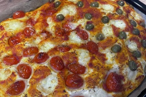 Cliquez pour zoomer ! Focaccia des Pouilles Thermomix par Dilaa