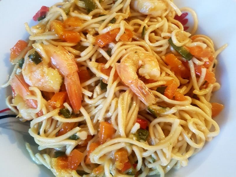 Cliquez pour zoomer ! Nouilles chinoises Thermomix par Dilaa