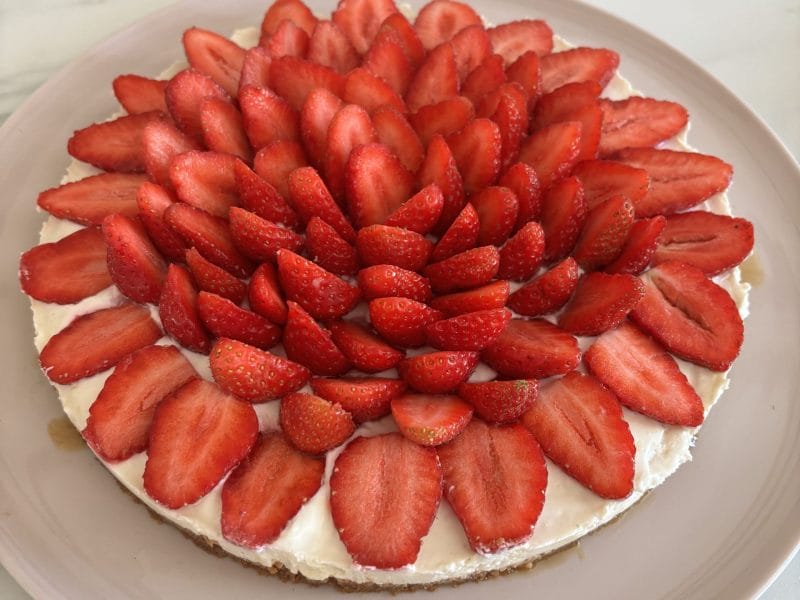 Cliquez pour zoomer ! Tarte aux fraises sans cuisson Thermomix par Coralie_2