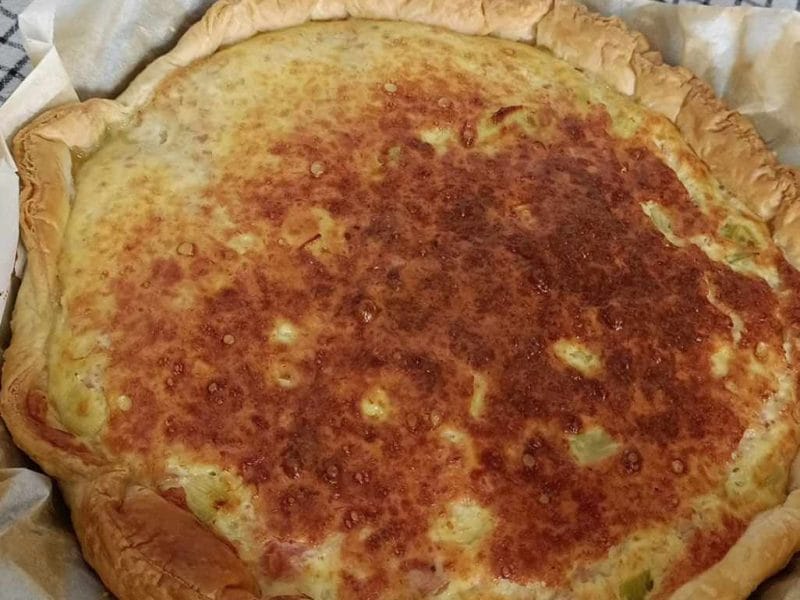 Cliquez pour zoomer ! Tarte aux poireaux et jambon Thermomix par constance_4449