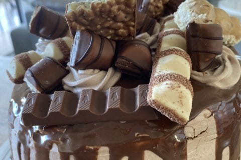 Cliquez pour zoomer ! Layer cake Kinder Bueno Thermomix par charlottella