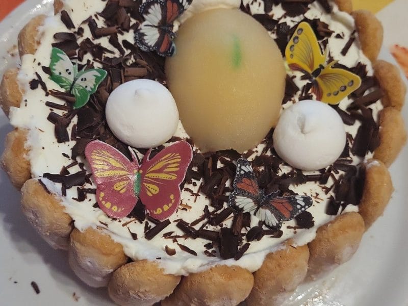 Cliquez pour zoomer ! Charlotte poire chocolat Thermomix par adrianette07