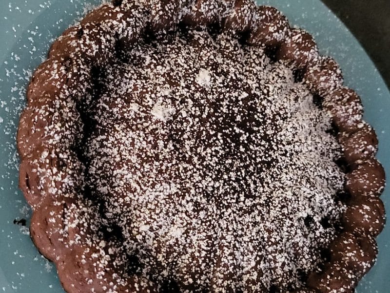 Cliquez pour zoomer ! Kladdkaka – Gâteau au chocolat suédois Thermomix par adrianette07