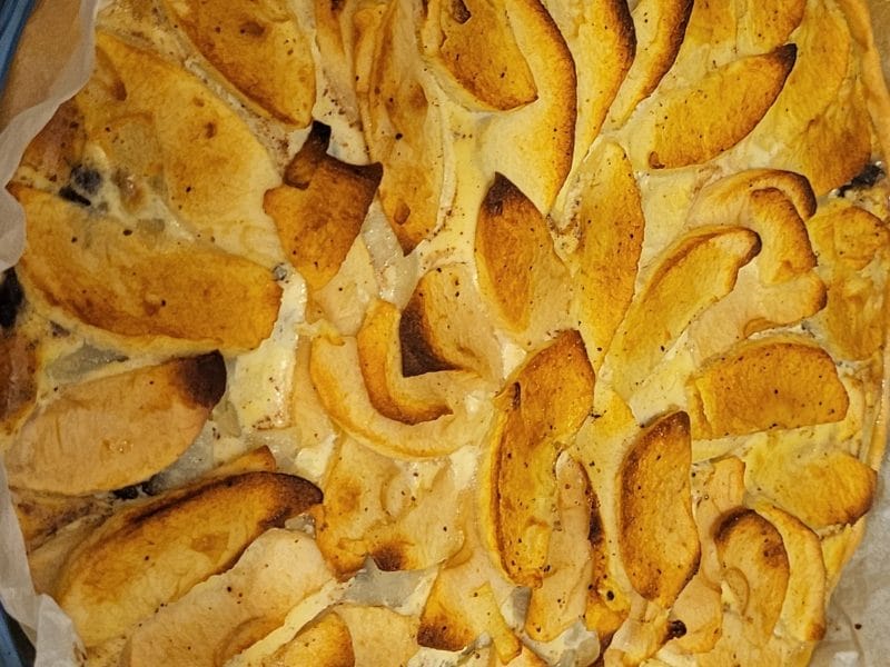 Cliquez pour zoomer ! Tarte au boudin noir et aux pommes Thermomix par adrianette07